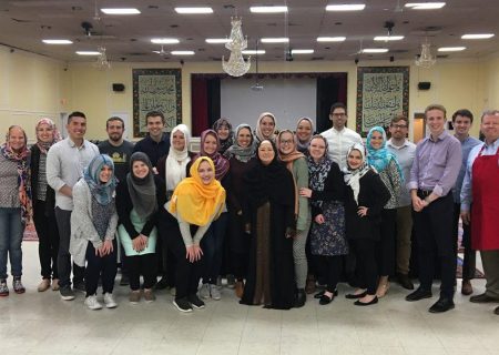 حضور مسیحیان در مراسم افطاری مرکز تعلیمات اسلامی واشنگتن