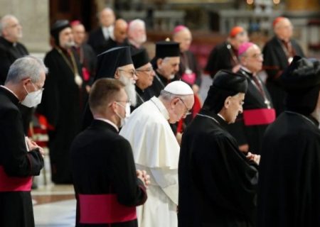 دیدار پاپ فرانسیس و رهبران مسیحی لبنان