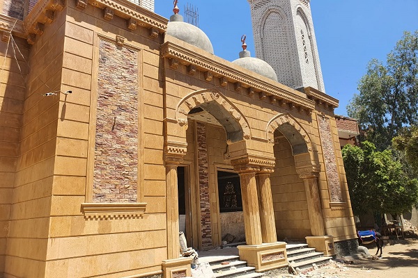 مشارکت مسیحیان و مسلمانان مصر در بازسازی مسجد + عکس