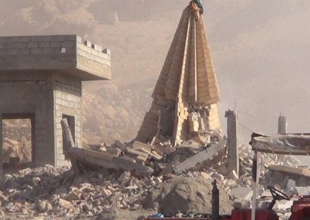 تخریب ۶۸ عبادتگاه اقلیت ایزدی‌ توسط داعش