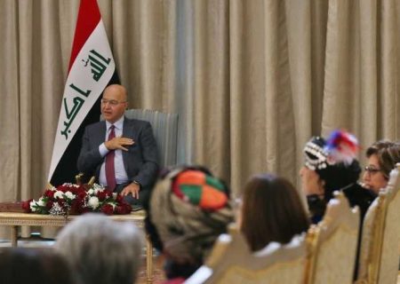 دیدار برهم صالح با شماری از زنان مسیحی عراق