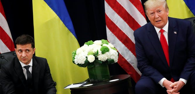 ترامپ و زلنسکی رئیس‌جمهور اوکراین