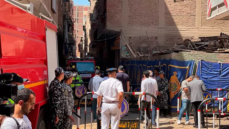 آتش‌سوزی در کلیسایی در قاهره دست‌کم ۴۱ کشته برجای گذاشت
