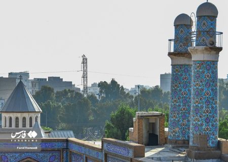 همسایگی مسجد و کلیسا در آبادان + تصاویر