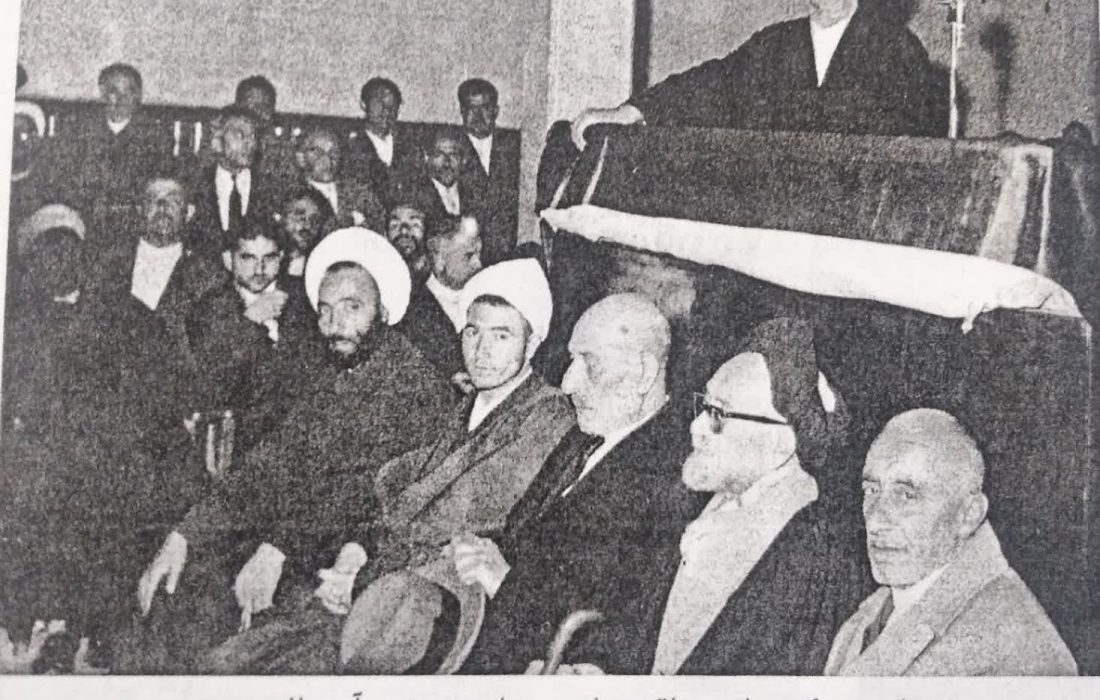 سخنرانی یک خاخام یهودی در مراسم ختم آیت الله بروجردی