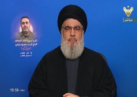دبیرکل حزب الله لبنان: تکفیری‌ها به دنبال منهدم کردن حرم حضرت زینب(س) بودند