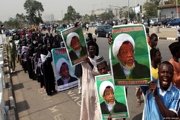 تظاهرات مسلمانان نیجریه در اعتراض به وضعیت شیخ زکزاکی