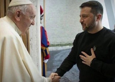 زلنسکی با «پاپ فرانسیس» در واتیکان دیدار کرد
