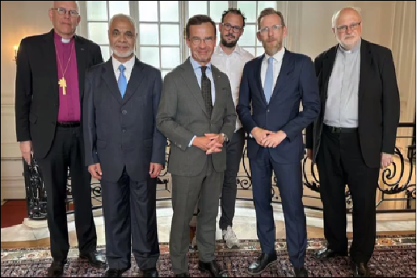 دیدار نخست وزیر سوئد با نمایندگان ادیان توحیدی