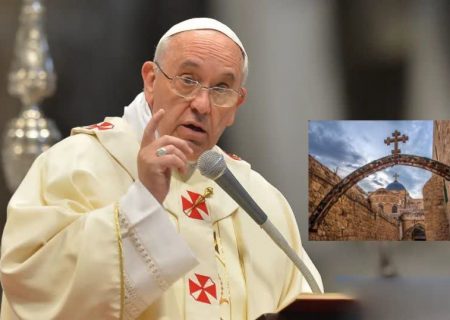 خشم پاپ فرانسیس نسبت به افزایش حملات شهرک نشینان یهودی به مسیحیان