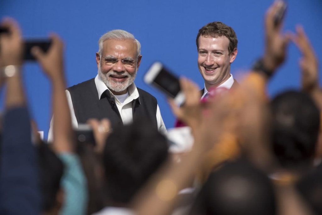 همکاری فیس‌بوک با دولت هند