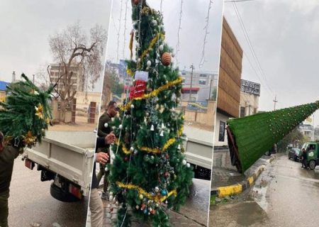 جمع‌شدن کاج‌های کریسمس در کربلا و لغو جشن‌ها در کرکوک