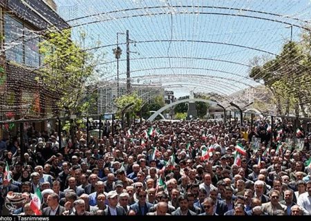 تجمع مردم کردستان در حمایت از عملیات سپاه علیه اسرائیل