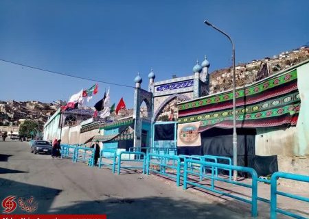 سیاه‌پوش شدن زیارت کارته سخی کابل در آستانه عاشورای حسینی(ع)
