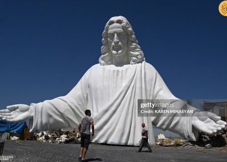 ساخت بزرگترین مجسمه عیسی مسیح در ارمنستان + تصاویر
