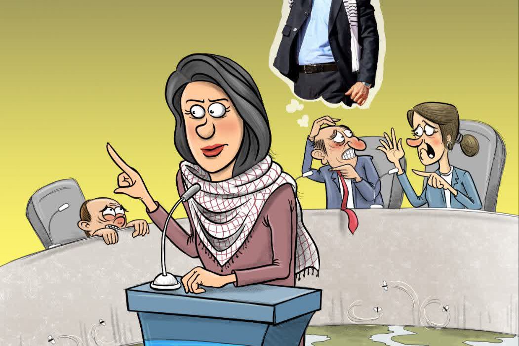 هراس پارلمان اروپا از چفیه فلسطینی