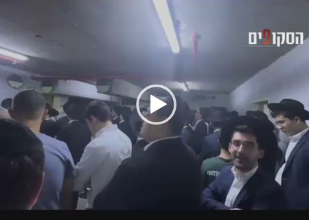 دعای دسته جمعی یهودیان در پناهگاه ها برای نصرت و حفظ یهودیان اشغالگر